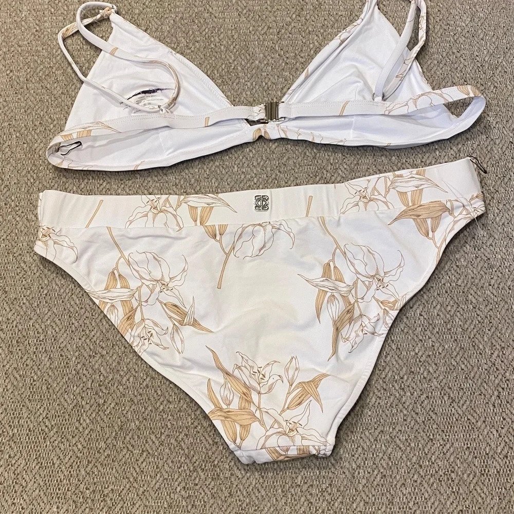 New! Revel Rey White Lily Alice bikini set 14410 - Picture 7 of 16